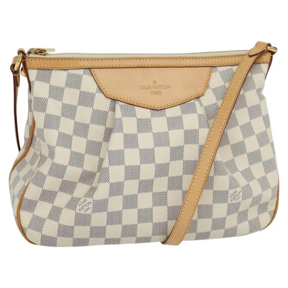 LOUIS VUITTON Damier Azur Siracusa PM Shoulder Bag N41113 LV Auth 99558SAV - Picture 1 of 16